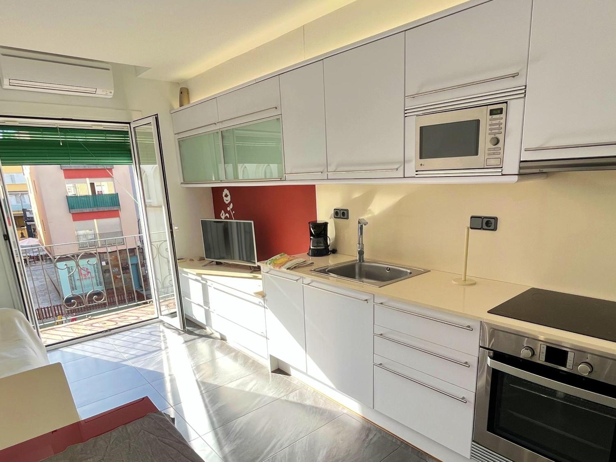 Apartamento Cerca De La Playa Blanes Luaran gambar